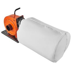 Dust Collector 1 HP 537 CFM Air Flow Rolling Dust Collector w/ 21-Gal. Dust Collection Bag 2.5 Micro