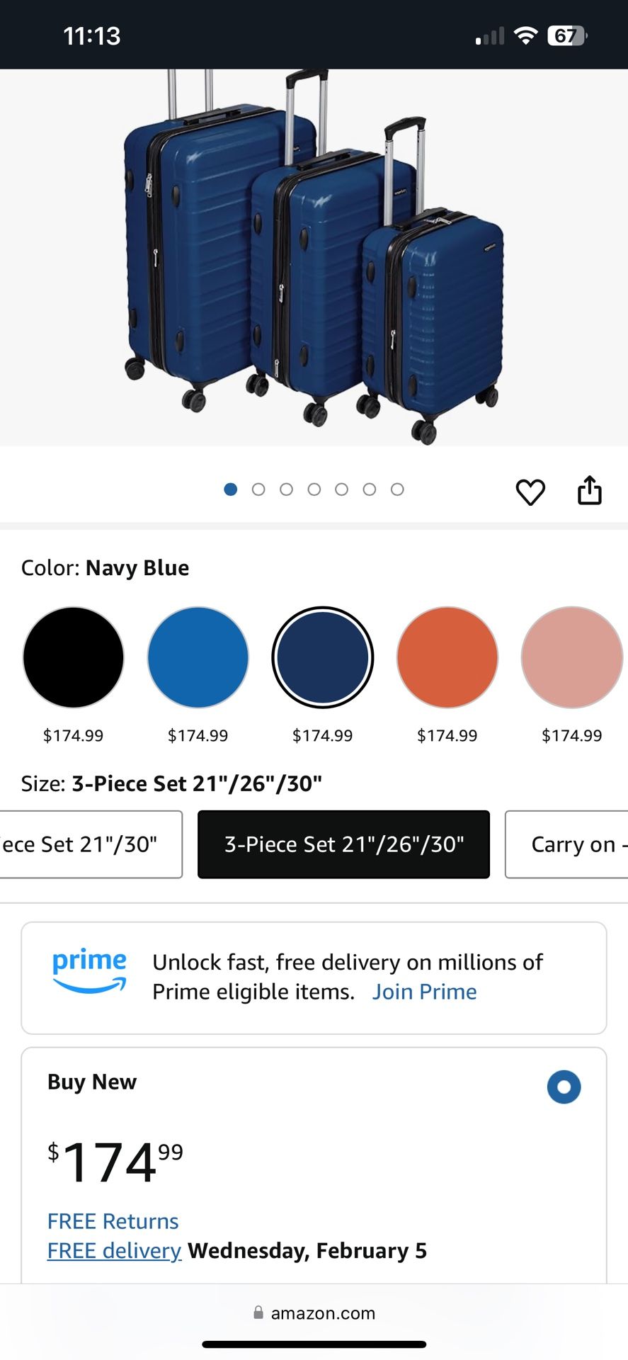 Amazon Basic Suitcases