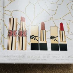 New YSL Lipstick Set Vs Pouch 4pc 