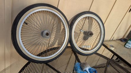 20" lowrider bicycle wheels set