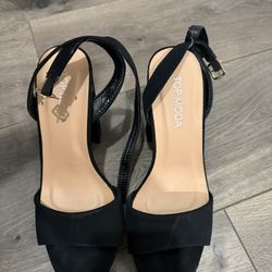 Strappy Black Heel
