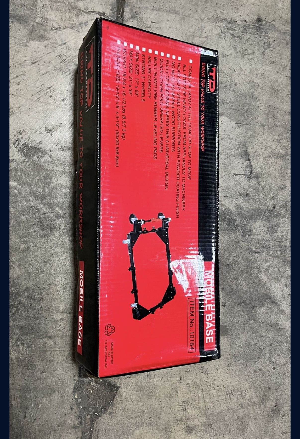 Mobile Base - 400 Lbs Capacity