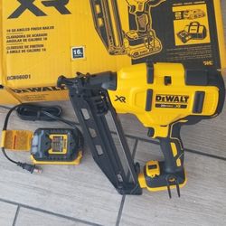 ridgid 20v xr  16ga angle finish nailer 