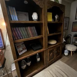 Vintage bookshelves