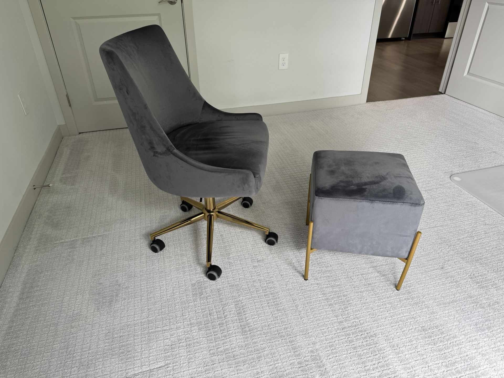 Office Chair And Ottoman