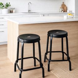 IKEA RÅSKOG Stools – Set of 2 – Black