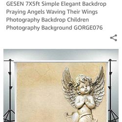 Angel photo backdrop Stand Not Included $5