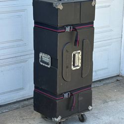 Humes and Berg Enduro Drum Set Hardware Case w/ Caster Wheels 40x16x12"