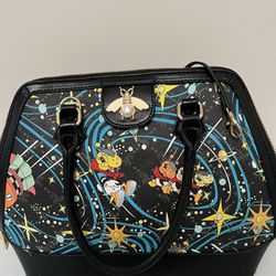 Alien Dinosaur Handbag Ladies super cute multicolored graphic patterned leather
