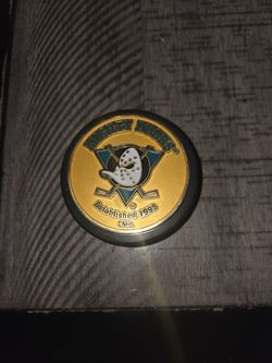 Collector NHL hockey puck
