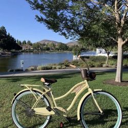 New Beautiful 🌸 Ladies Women’s Girls Beach Cruiser Bike College Bicycle Standard Adult Size 26” Tires Christmas 🎄 Gift