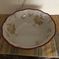 Large And Deep Beautiful Pasta Bowl 