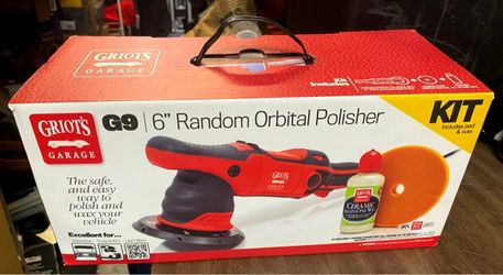 Griot's Garage G9 Corded 6" Random Orbital Polisher Kit with pad and wax