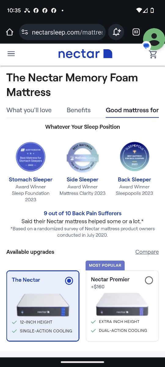 XL/ Twin Mattress Like New