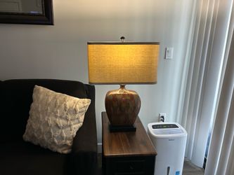 If the post is still up it’s available.2 large lamps w/ Shade