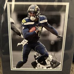 D.K Metcalf Signed 8x10 