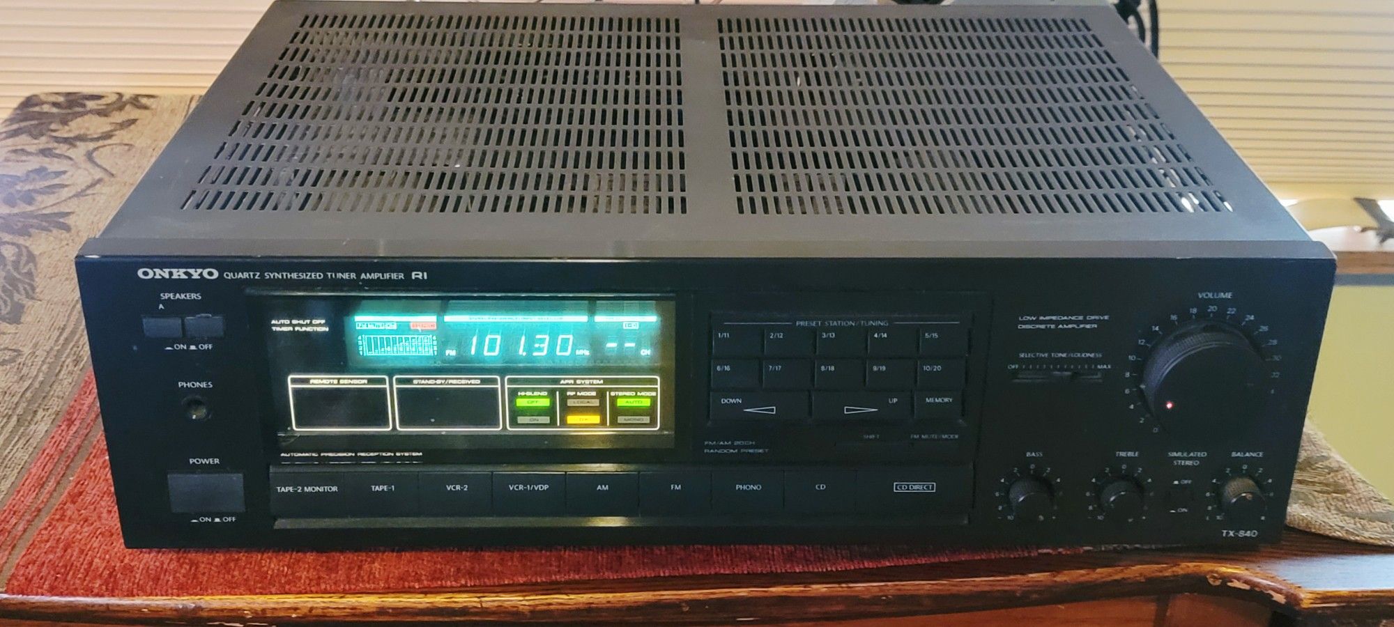 NICE Onkyo Vintage Onkyo TX-840 Quartz Synthesized Tuner Amplifier AV Receiver 1980s WORKS GREAT CAN DEMONSTRATE OR JUST PICKUP
Automatic precision r