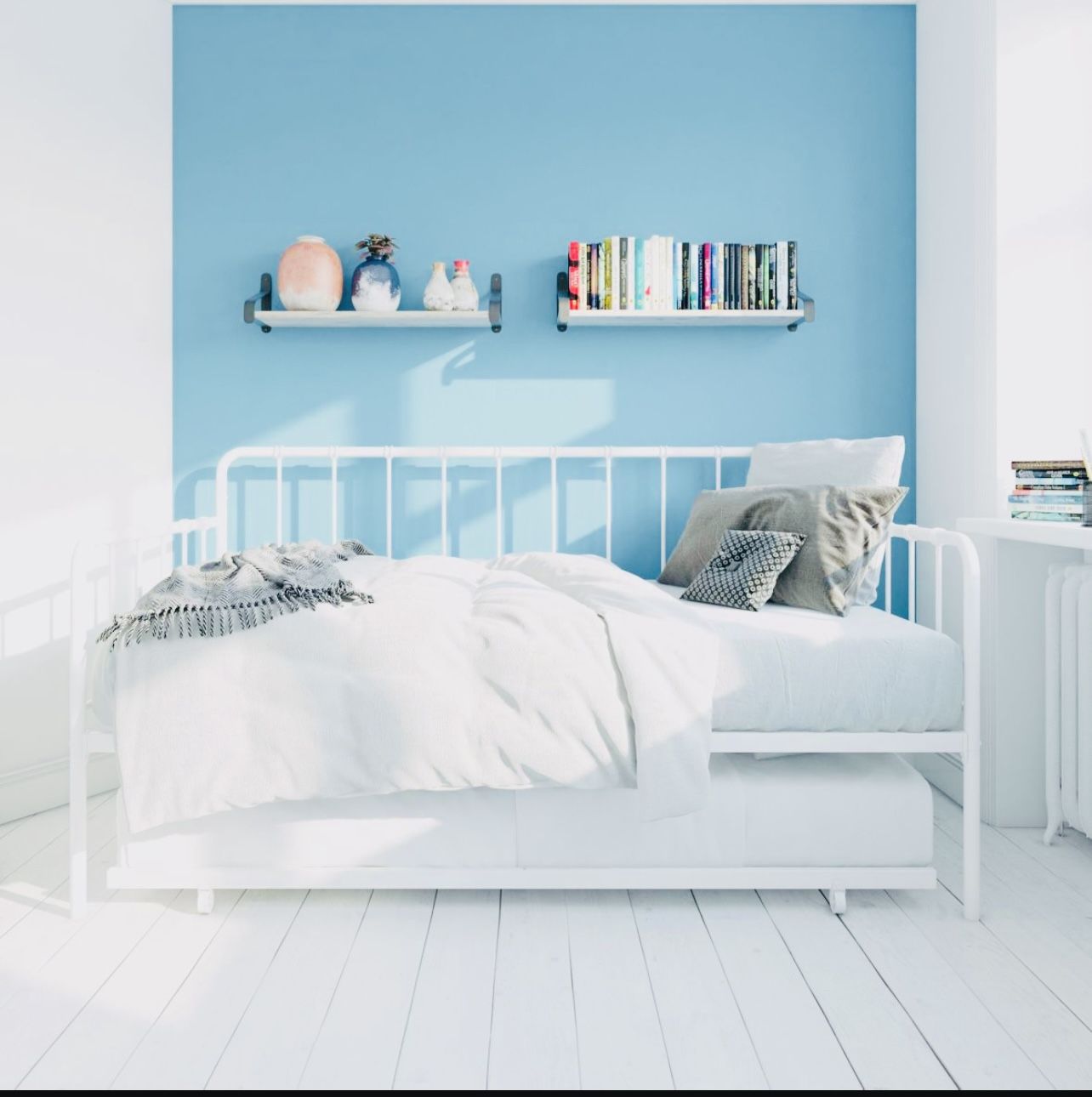 DHP Aaran Metal Full Daybed And Twin Trundle Set