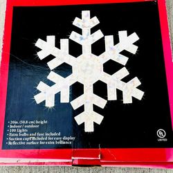 2 Glooming Snow Flake Lights