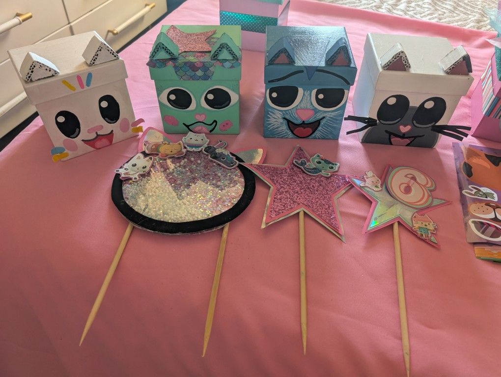 Gabby's Dollhouse Birthday Decor