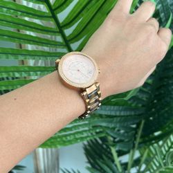 MICHAEL KORS Parker Quartz Rose Gold-Tone Watch
