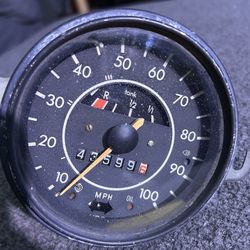VW Beetle Speedometer, Dated 1973 Volkswagen Fits 73-79