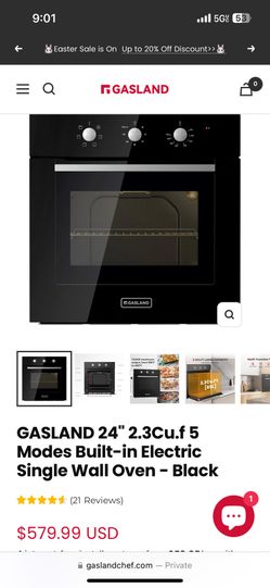 Wall Oven 24” Gasland