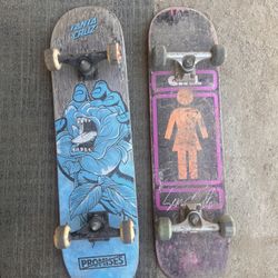 Santa Cruz and Girl Complete Skate Decks 
