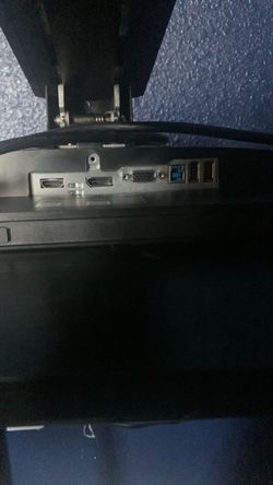 Black Computer Monitor with Stand
