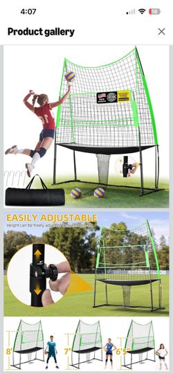 Volleyball Training Rebounder Net Station
