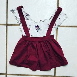 Babygirl Overall Dress Outfit Size 90 (6/9M)