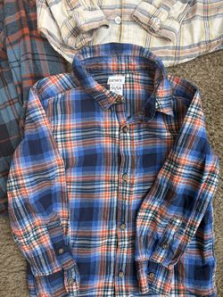 Kids Size 5 Button-Up Shirts Bundle (3 Pieces)