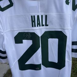 Breece Hall Autographed Jersey 