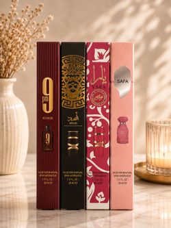 4 Original Arabic Travel-Size Perfumes – 35 ml Each