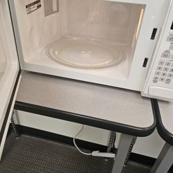 Microwave and Mini Fridge 