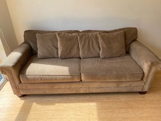 Brown Corduroy Sofa – Excellent Condition – $250 OBO