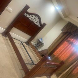 Wood Bed Frame And Dresser