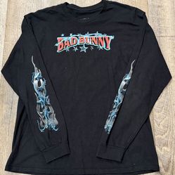 Bad Bunny El Ultimo Tour Del Mundo 2022 Long Sleeve Shirt Large