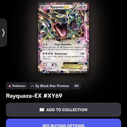 Pokémon Rayquaza EX XY69 PSA9 
