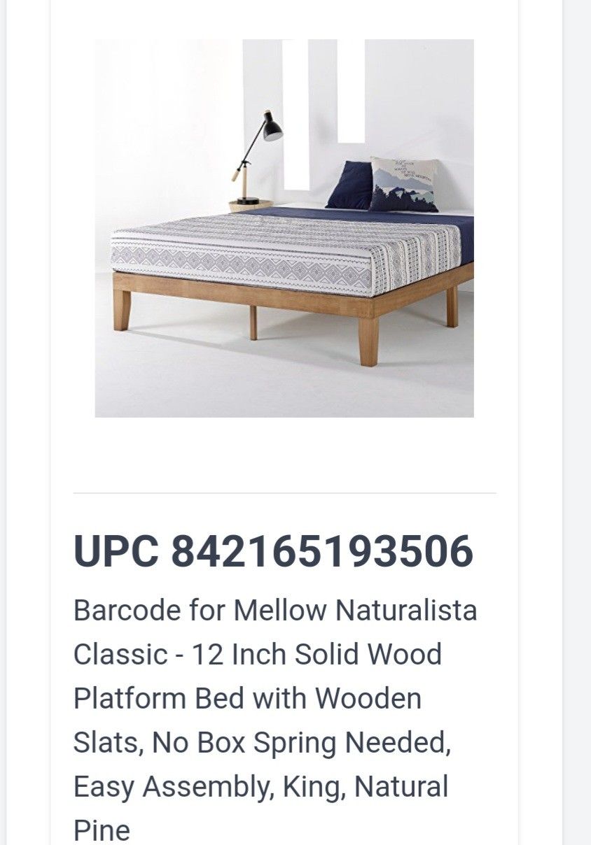 King Size Bed Platform Only