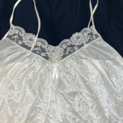 Long White Night Gown 