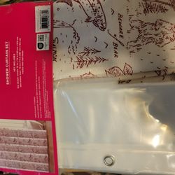 New Rustic Shower Curtain 