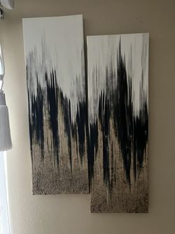 2 pictures wall decor 11x35.5