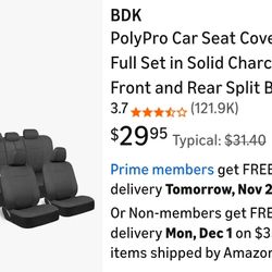 New cloth car seat covers UNIVERSAL FIT 2 front seat and rear Bench 
Brand new
$15 for 1 set
$25 for 2 sets

Cubreasiento para carro medida universal 
