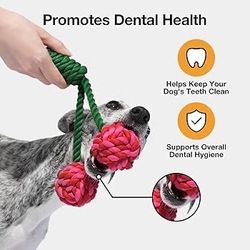 VETRESKA Dog Rope Toys Durable Tug of War Dog Toy with Ergonomic Grip Tough Rope Toy for Large Breed Puppy Training Playing Teething Chew Toys Gifts (
