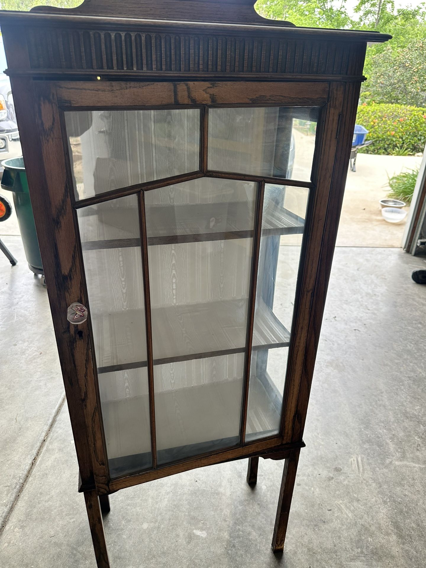 Original Old English China Cabinet