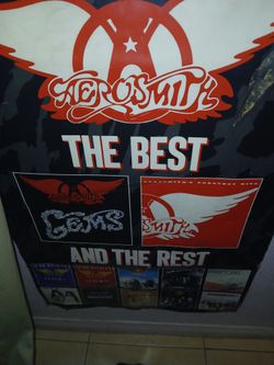 1988 Aerosmith Promotional Poster Given Out To Record Stores For Promotional Purposes Original 