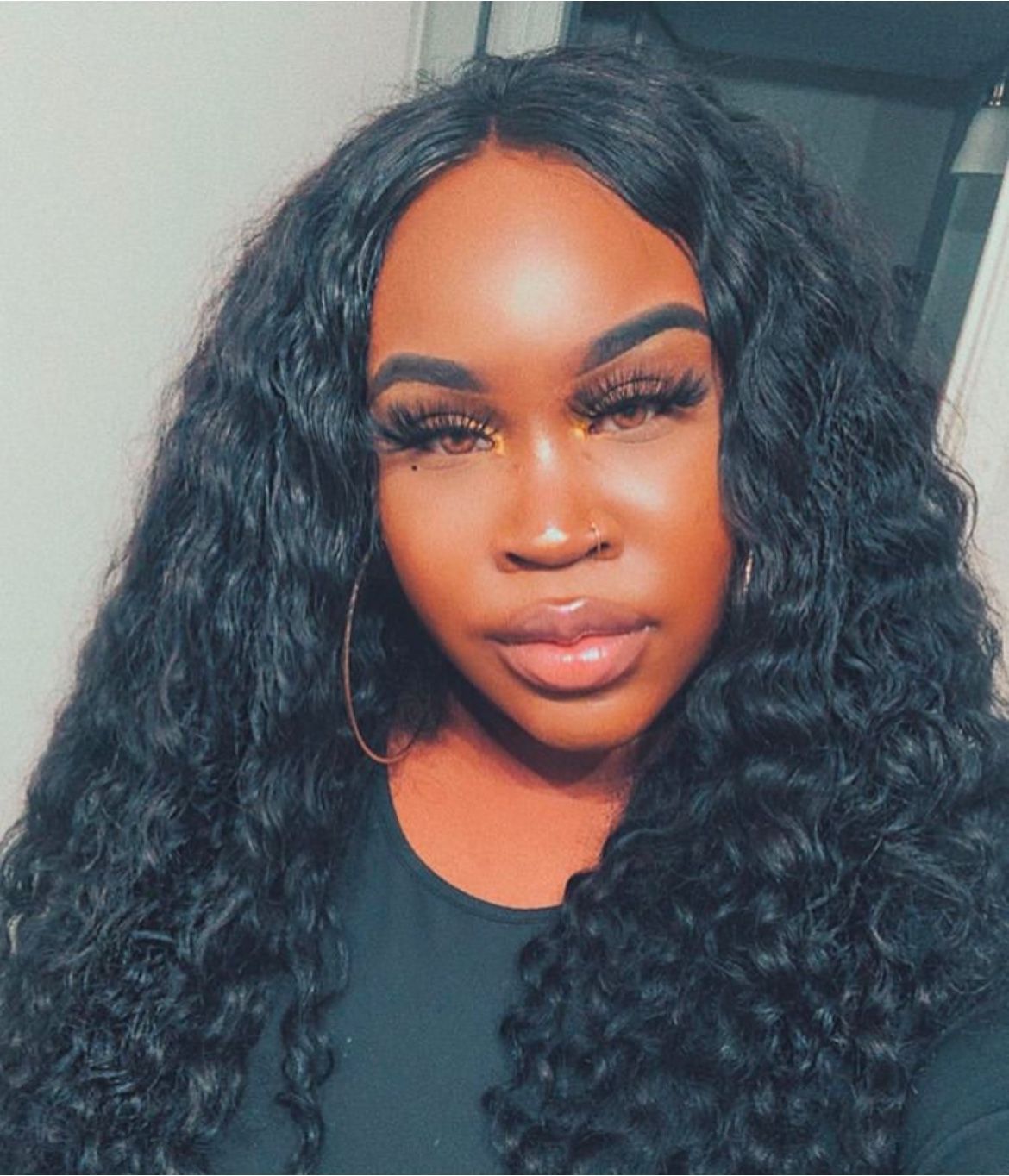 22” Deep Wave Lace Front Wig for $155