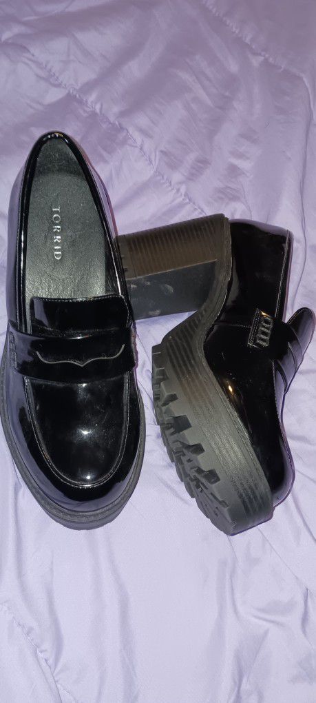Black Torrid Brand Platform Loafers