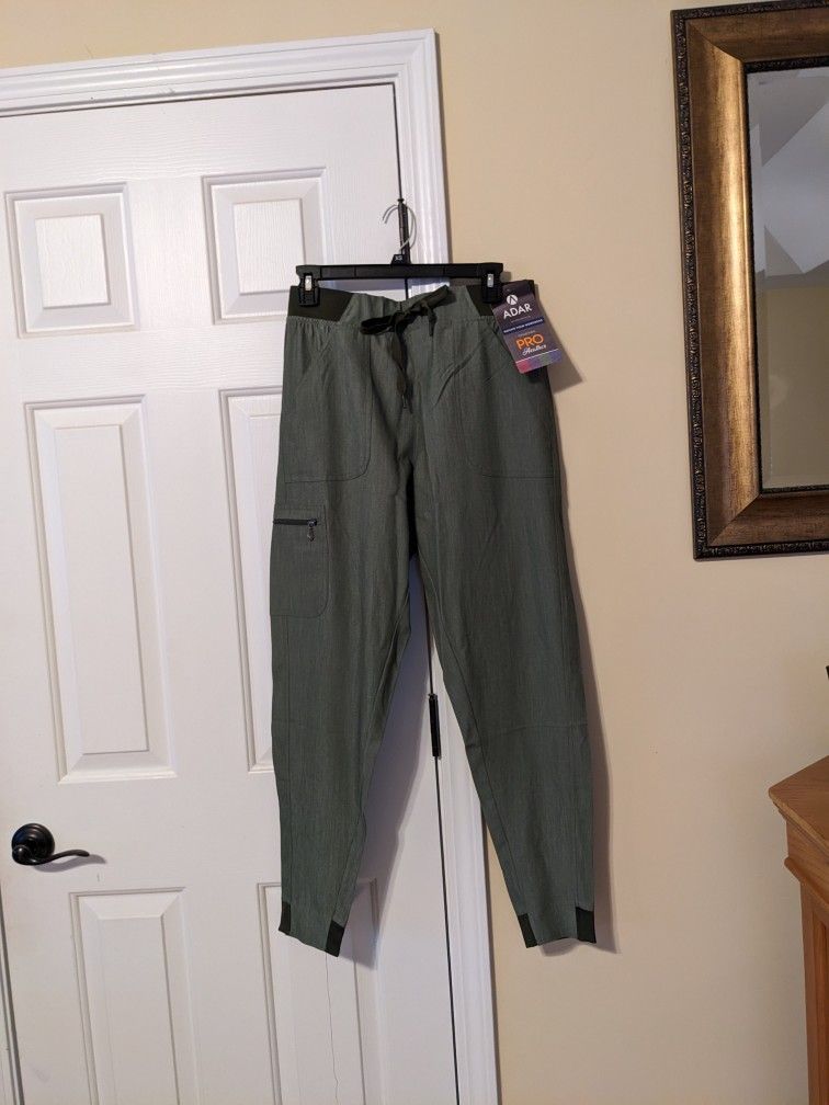 ADAR PRO OLIVE GREEN JOGGER SCRUB PANTS